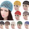 HAND-WOVEN HAIR WOVEN NIGHT CAP FOR WOMEN, BLACK.2