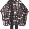 SCALPMASTER BARBER CAPE WITH SNAP CLOSURE PRINT CA-4132