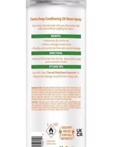 CANTU OIL SHEEN DEEP CONDITIONING SPRAY WITH SHEA BUTTER, 10 OZ.