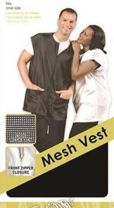 #3302 QFITT MESH VEST BLACK (XL)(PC)