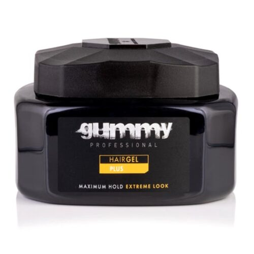 GUMMY PROFESSIONAL HAIR GEL PLUS, VITAMIN B5 (PANTHENOL), PARABEN AND ALCOHOL FREE, EDGE CONTROL, EXTREME LOOK, 500 ML