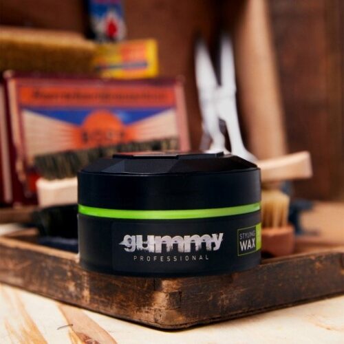 GUMMY PROFESSIONAL MATTE FINISH HAIR STYLING WAX, VITAMIN B5 (PANTHENOL), PARABEN AND ALCOHOL FREE, EDGE CONTROL, EXTREME LOOK, CREAMY STRUCTURE, 150 ML..