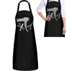 HAIR STYLIST APRON HAIRSTYLIST SALON APRON WITH RHINESTONE TOOLS AND 3 POCKETS HAIRDRESSER BARBER APRONS